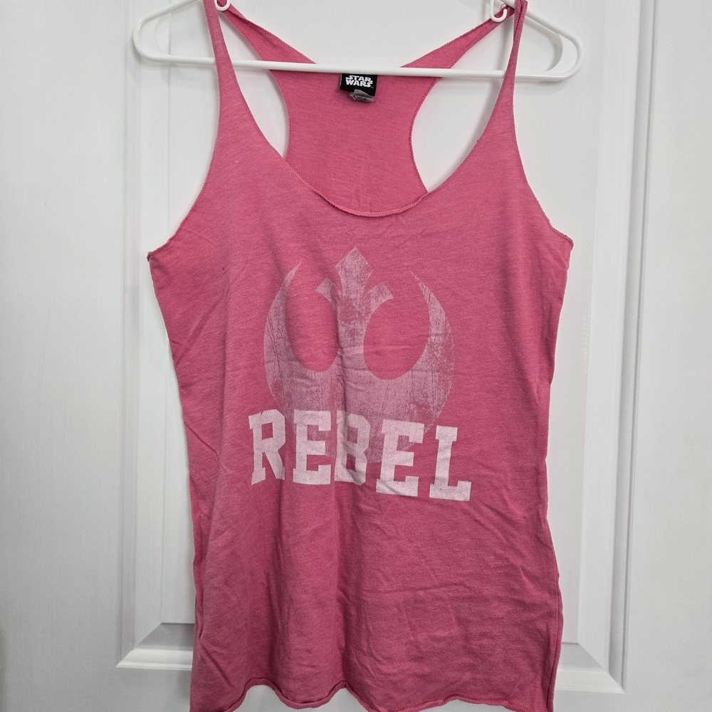 Rebels Pink Graphic Sleeveless Tank Top